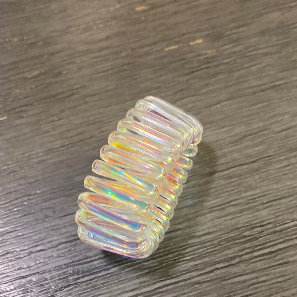 Iridescent  Arm & Wristband with Prismatic Design